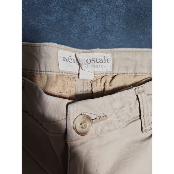 Aeropostale Womens Pants Size 0  Tan Stretch Straight Khaki - Picture 2 of 7